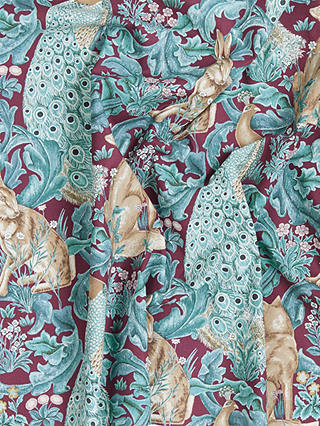 Morris & Co. Forest Plum Print Fabric, Purple Damson