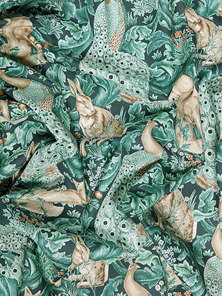 Morris & Co. Forest Print Fabric, Teal