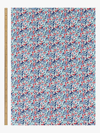 Viscount Textiles Leaves and Berries Print Fabric, Blue