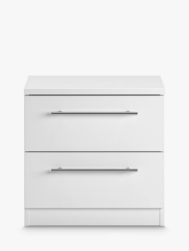 ANYDAY John Lewis & Partners Mix it Bedside Table, Gloss White