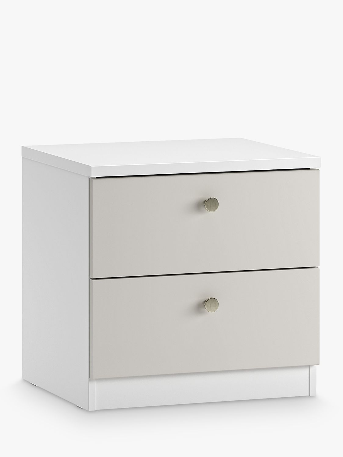 Photo of John lewis anyday mix it bedside table white/smoke