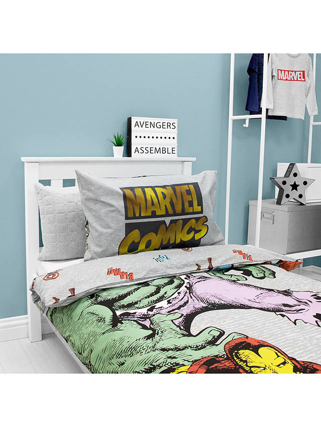 Marvel Avengers Reversible Cotton Duvet, Marvel Avengers Queen Size Bedding