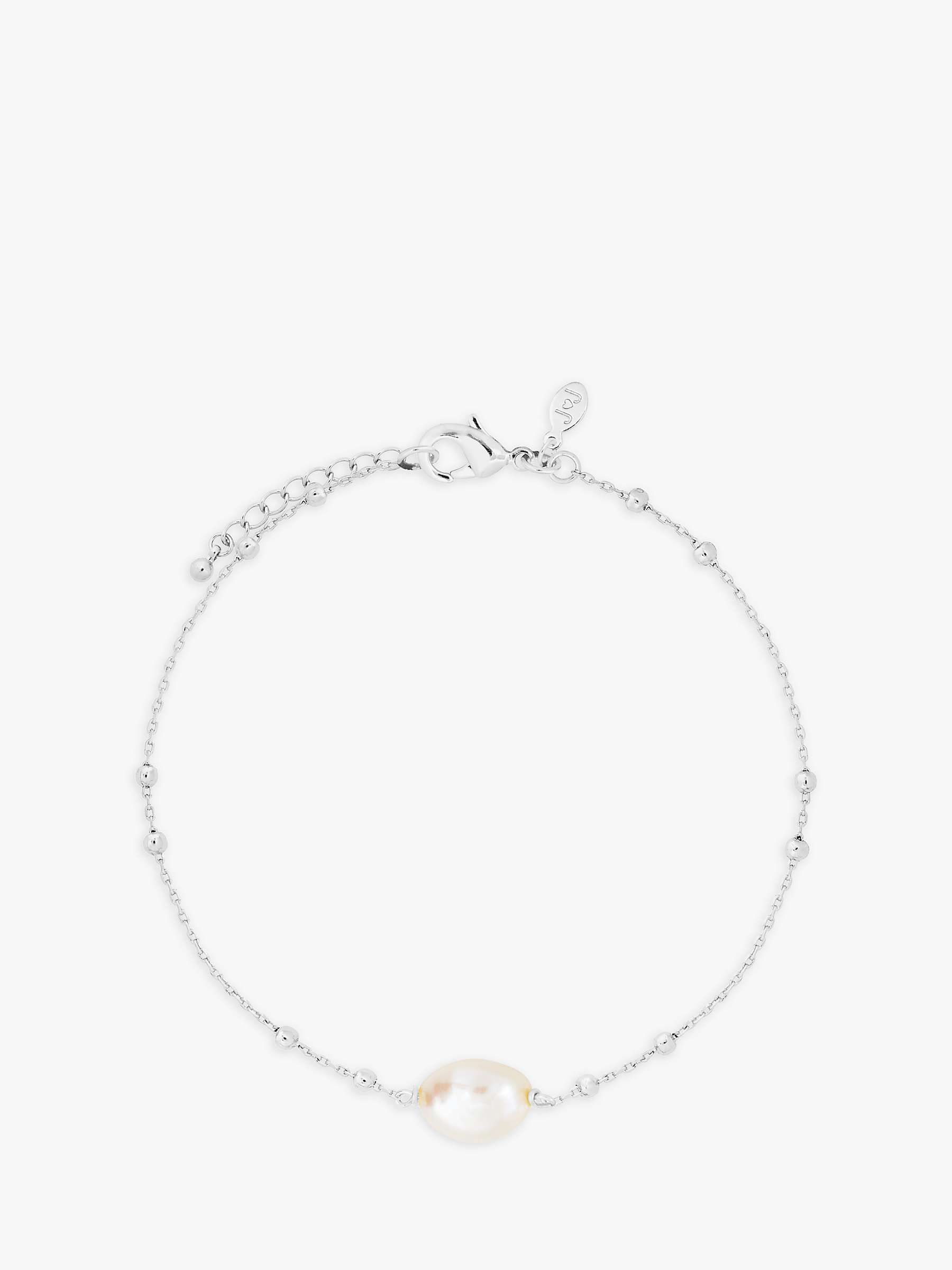 Buy Joma Jewellery Isla Pearl Chain Bracelet, Silver Online at johnlewis.com