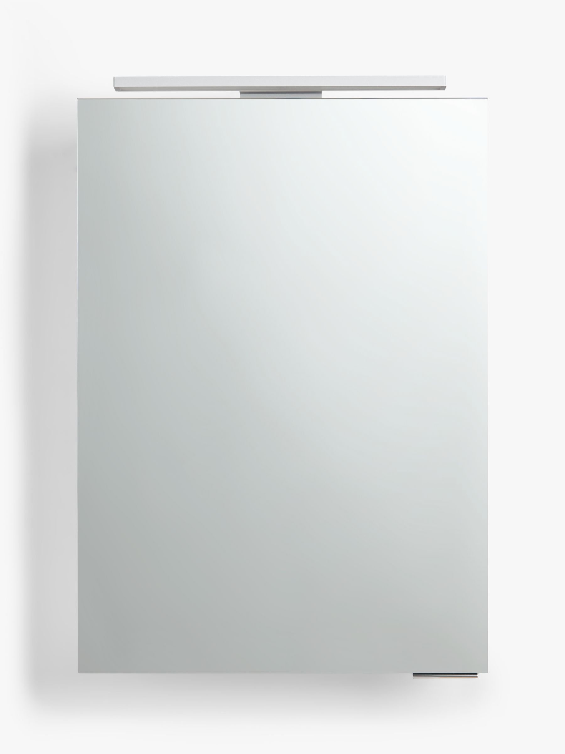 Photo of John lewis ariel single mirrored and illuminated bathroom cabinet