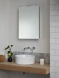 John Lewis Ariel Single Mirrored and Illuminated Bathroom Cabinet