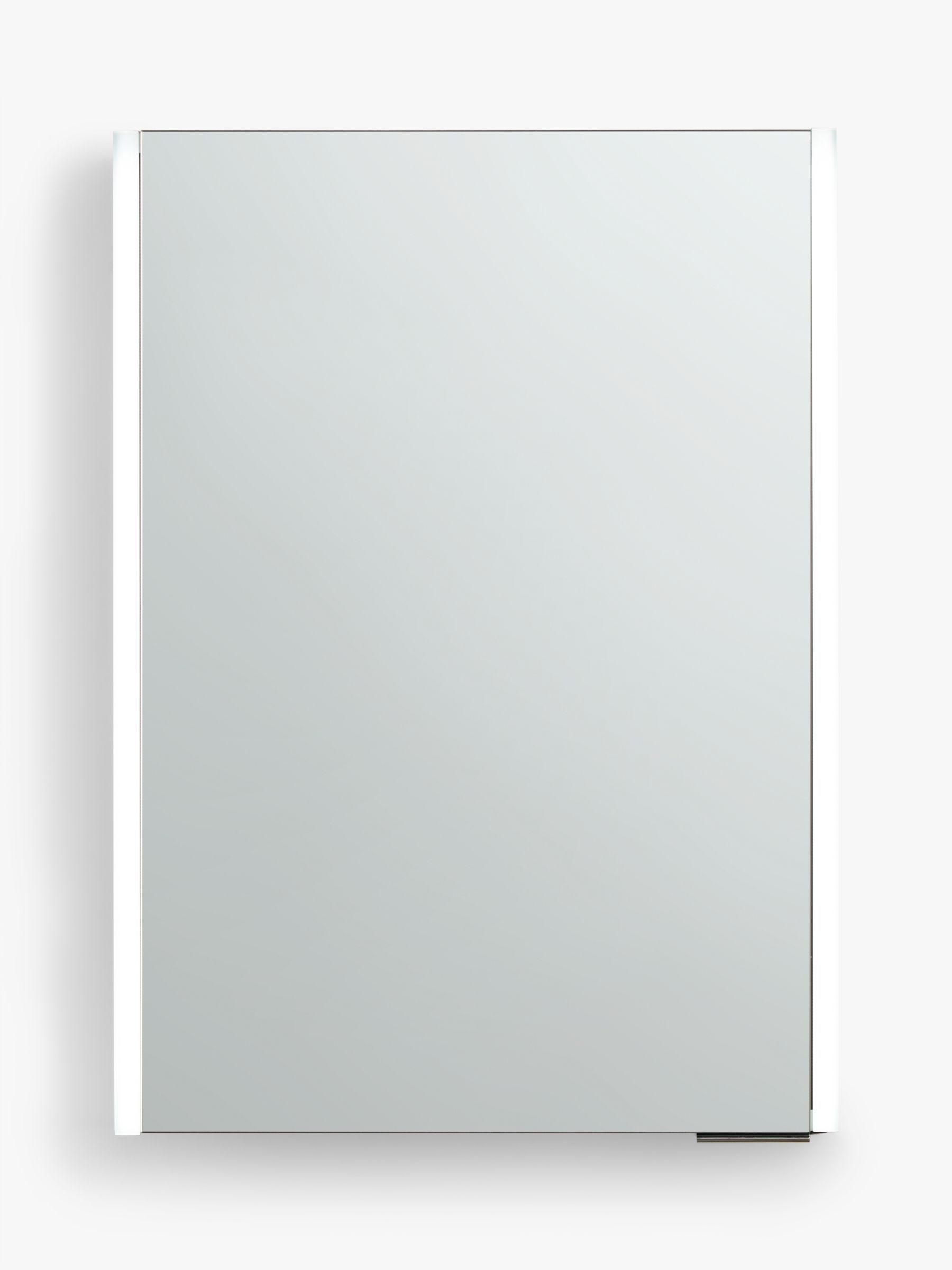 Photo of John lewis vertical single mirrored and illuminated bathroom cabinet
