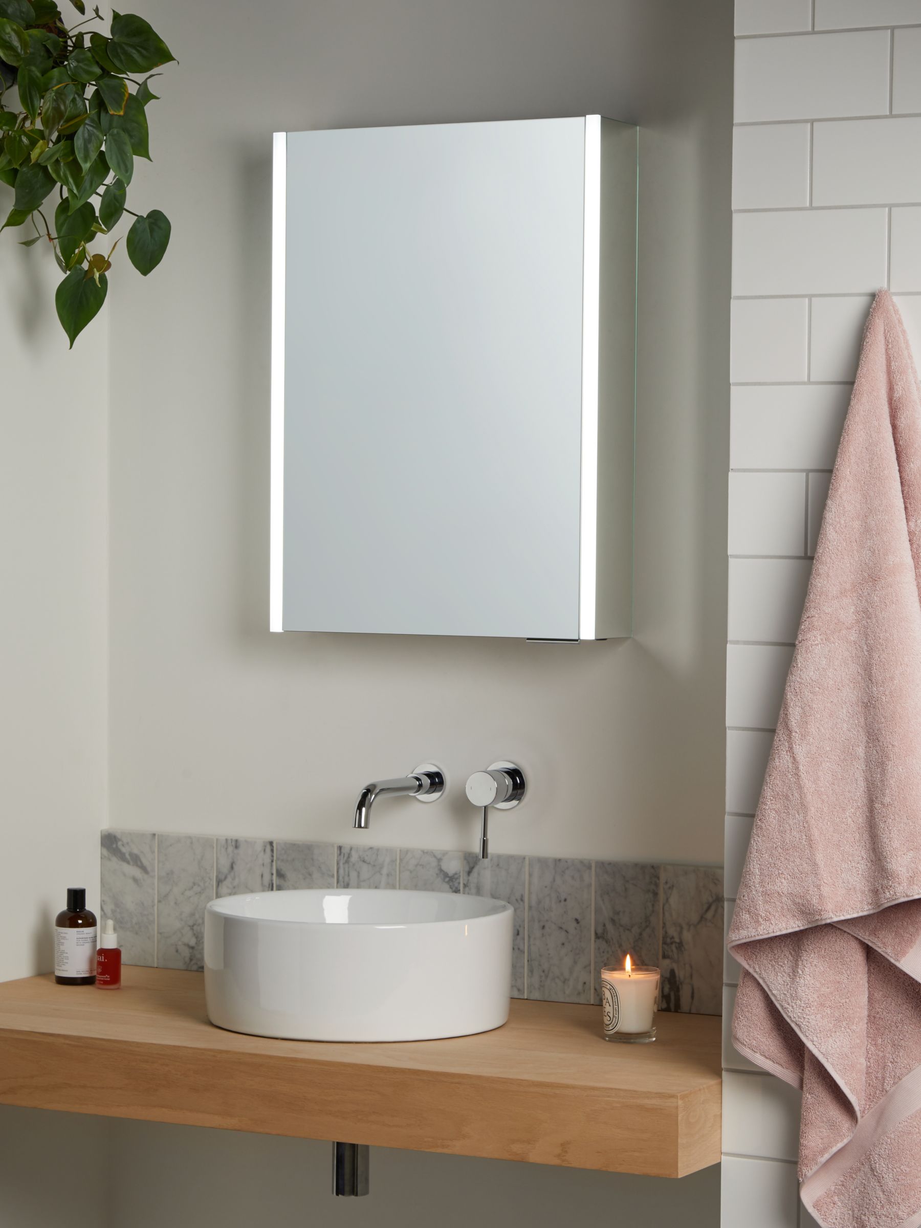 & Bathroom Mirror Cabinets John Lewis Partners