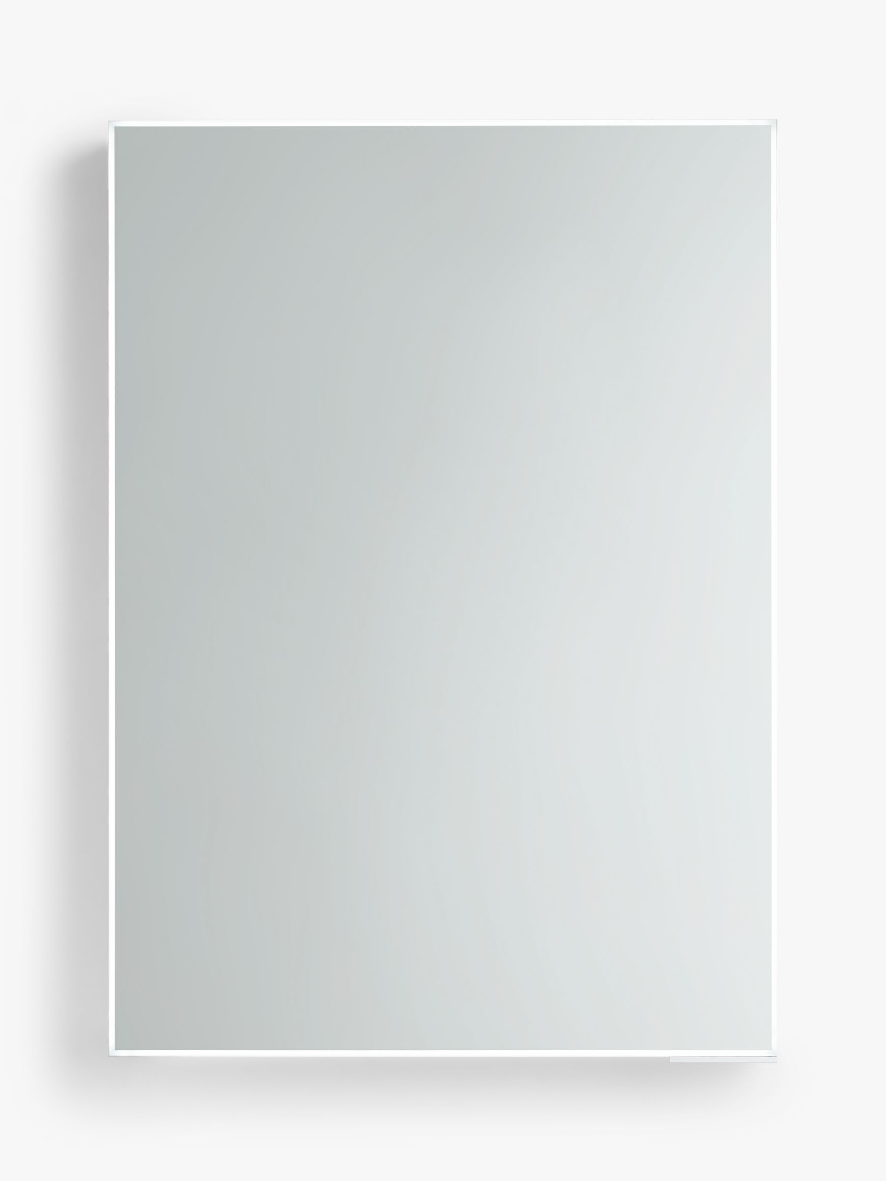 Photo of John lewis aspect single mirrored and illuminated bathroom cabinet