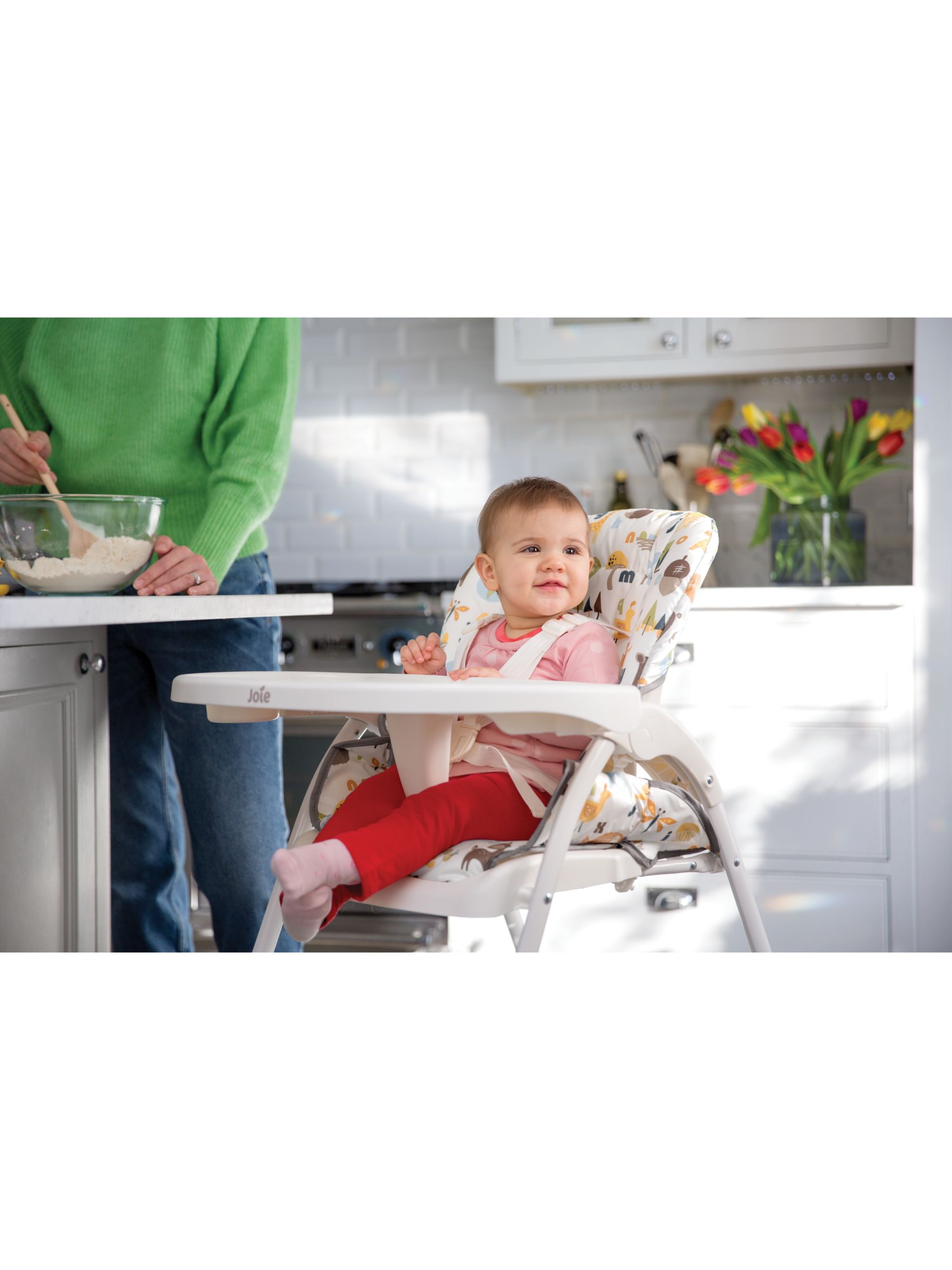 Joie Baby Mimzy Snacker Highchair, Alpha Print