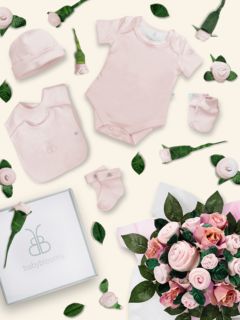 Babyblooms Baby Clothes Bouquet, Light Pink