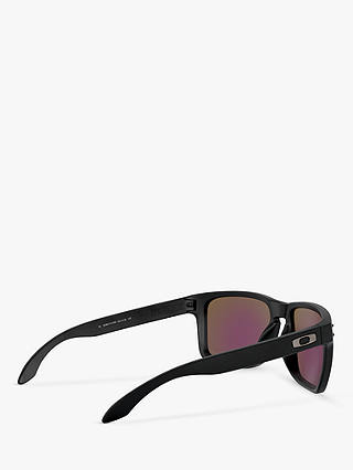Oakley OO9417 Men's Holbrook XL Prizm Polarised Square Sunglasses, Matte Black/Mirror Blue