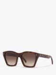 Celine CL000239 Women's Square Sunglasses, Tortoise/Brown Gradient