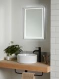 John Lewis & Partners Frame Wall Mounted Illumintaed Bathroom Mirror, Medium