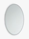 John Lewis Aura Wall Mounted Illuminated Bathroom Mirror, Oval