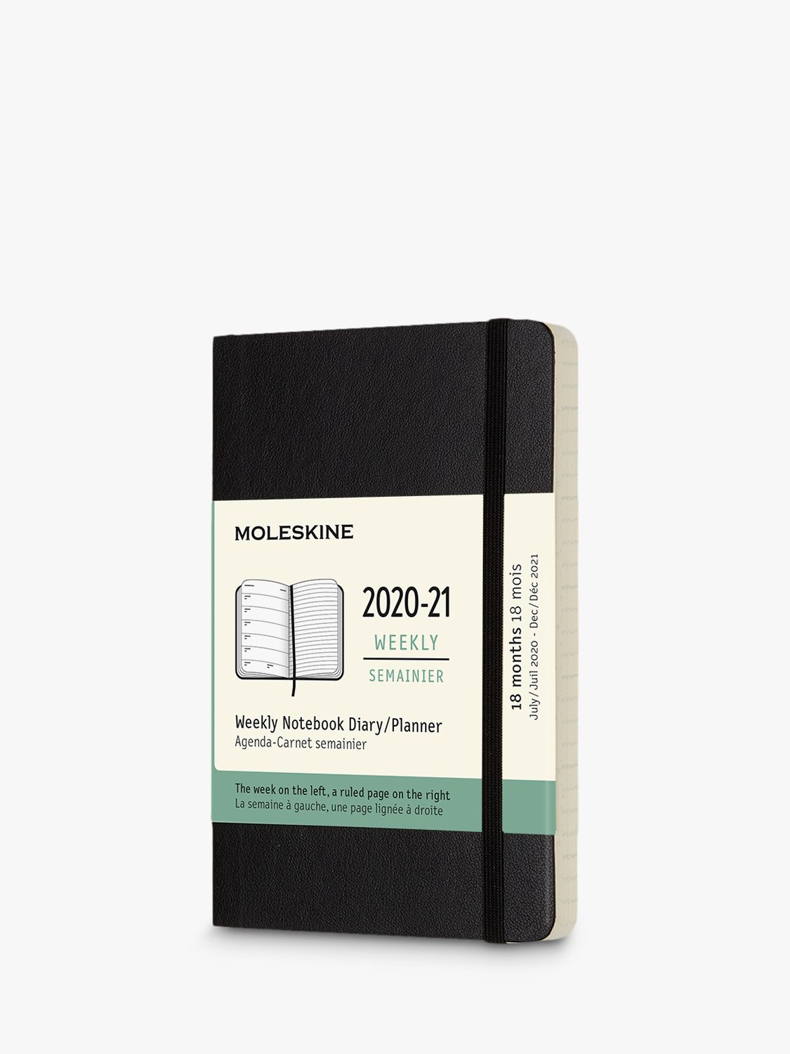 Moleskine Pocket Softcover Weekly Mid Year Academic Notebook Diary 2020-21