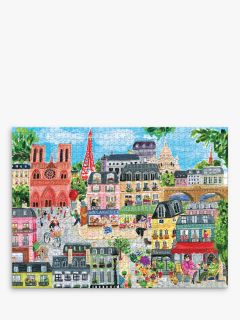eeBoo Paris In a Day Jigsaw Puzzle, 1000 Pieces
