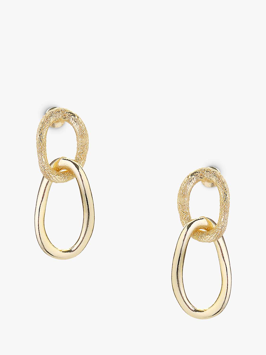 Buy Tutti & Co Coastal Fusion Double Drop Earrings, Gold Online at johnlewis.com