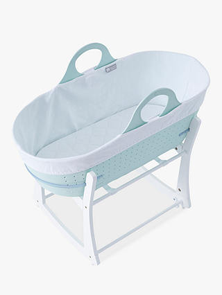 Tommee Tippee Sleepee Baby Moses Basket and Rocking Stand, Mint