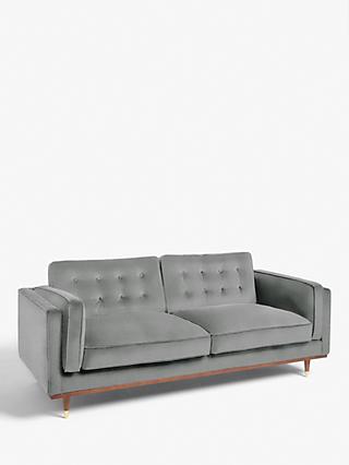 Lyon Range, John Lewis & Partners + Swoon Lyon Large 3 Seater Sofa, Grey Cotton