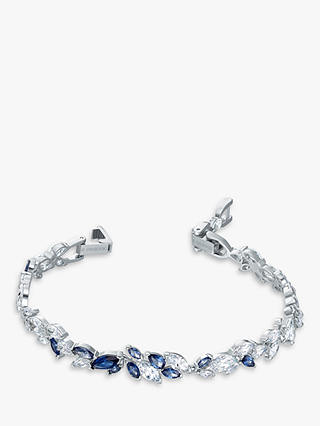 Swarovski Louison Marquise Crystal Bracelet, Silver/Blue