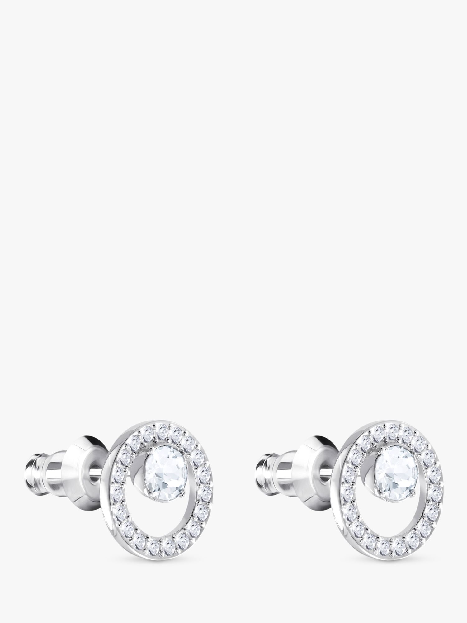 Buy Swarovski Creativity Crystal Pave Round Stud Earrings Online at johnlewis.com