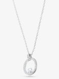 Swarovski Creativity Crystal Pave Round Pendant Necklace