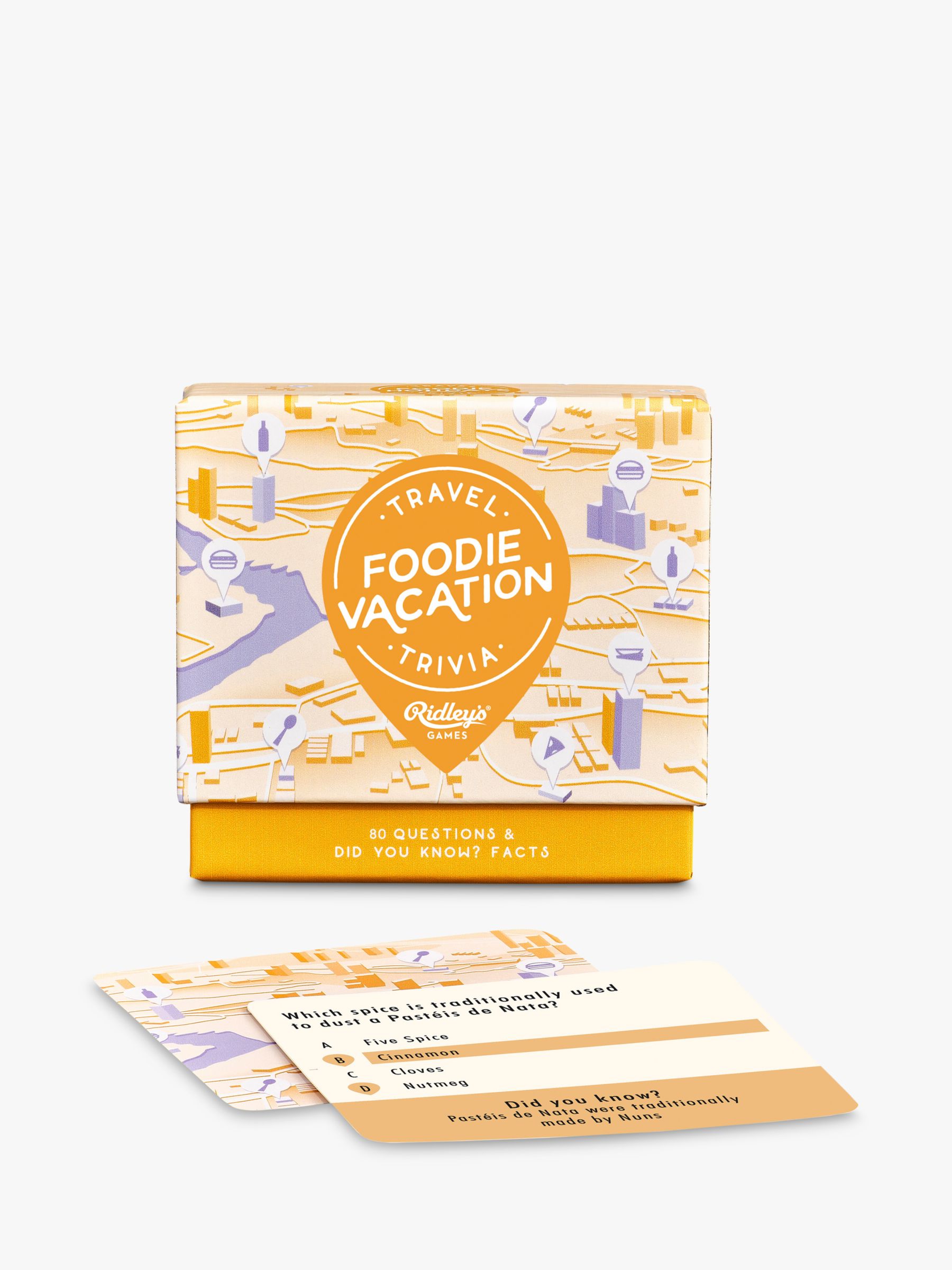 Ridleys Food Vacation Trivia Game review