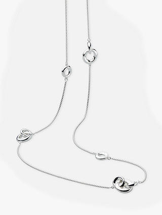 Kit Heath Rope Link Long Necklace, Silver