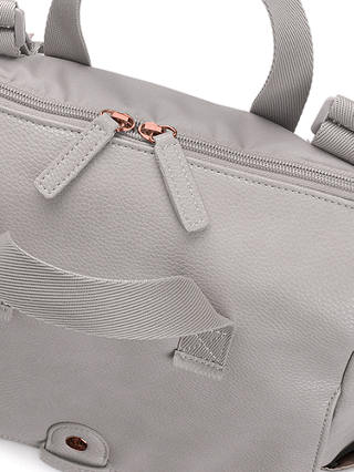 Babymel Robyn Convertible Vegan Leather Backpack Changing Bag, Grey
