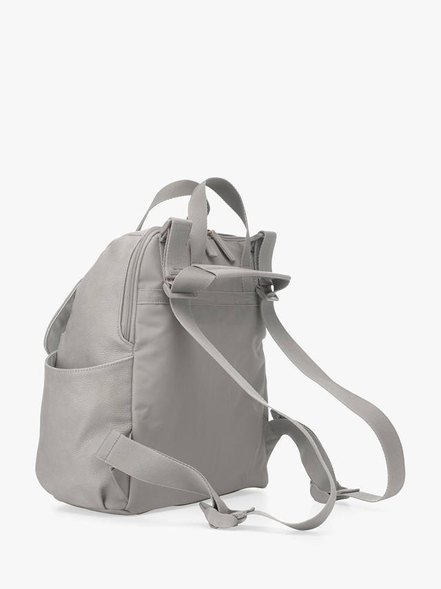 Babymel Robyn Convertible Vegan Leather Backpack Changing Bag, Grey
