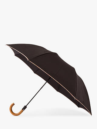 Paul Smith Signature Stripe Border Umbrella, Black