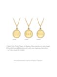 IBB Personalised 9ct Gold Disc Pendant Necklace, Gold
