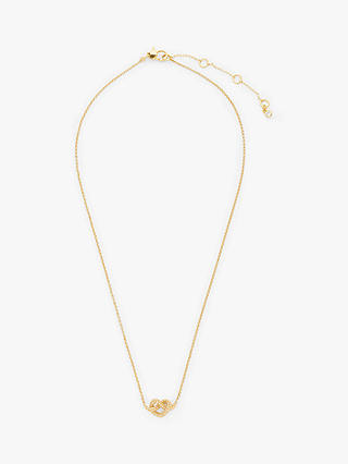 kate spade new york Loves Me Knot Pendant Necklace, Gold