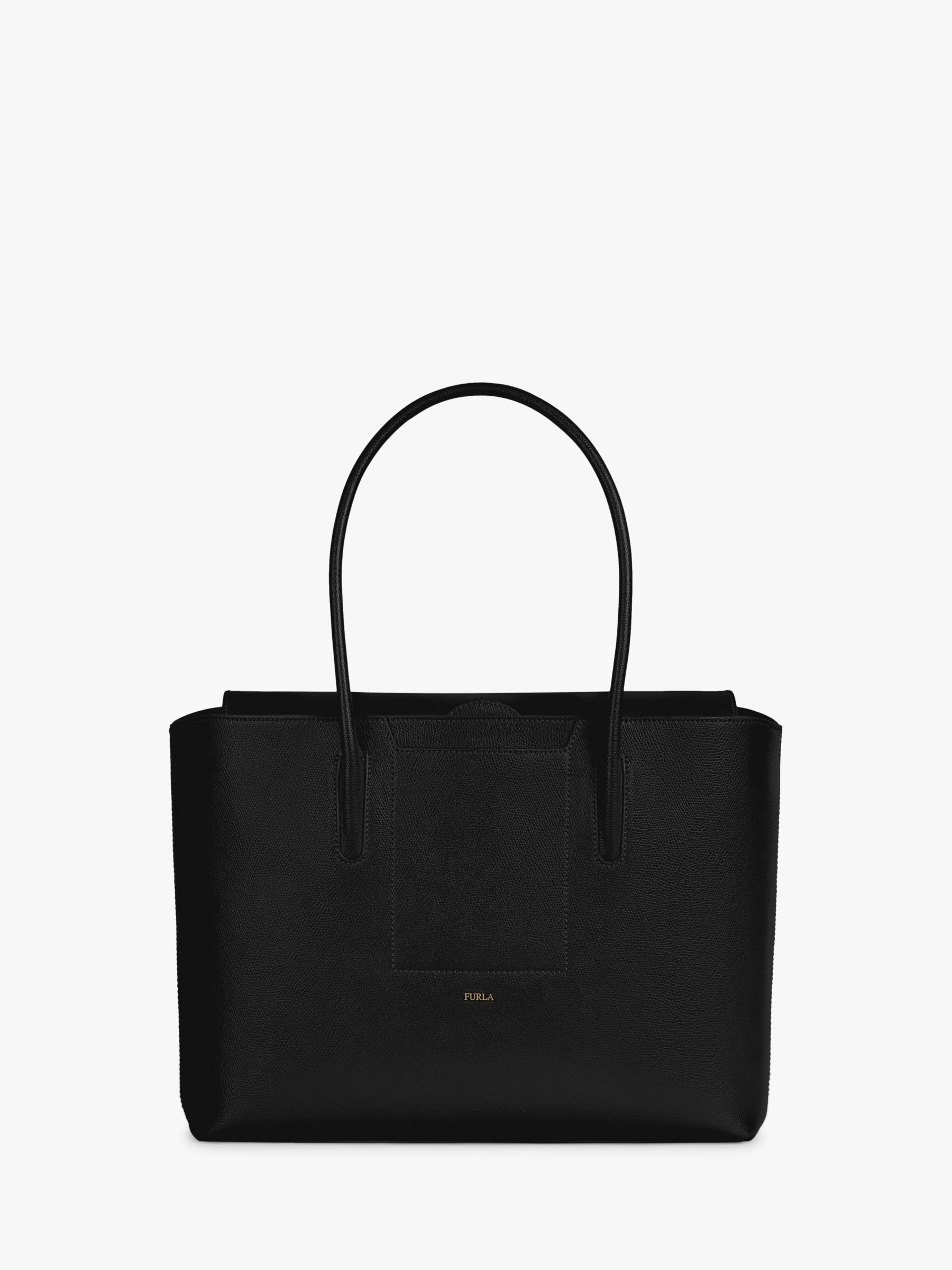 furla black tote bag