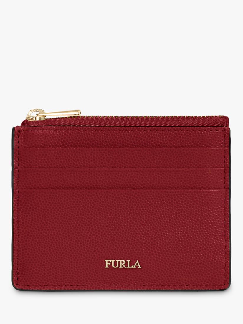 Furla Leather Zip Top Card Holder at John Lewis & Partners