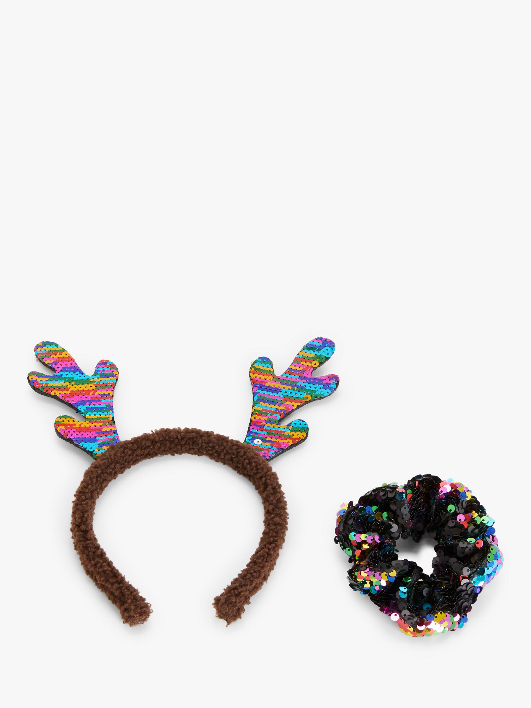 John Lewis & Partners Children's Antler Headband and Sequin Scrunchie review