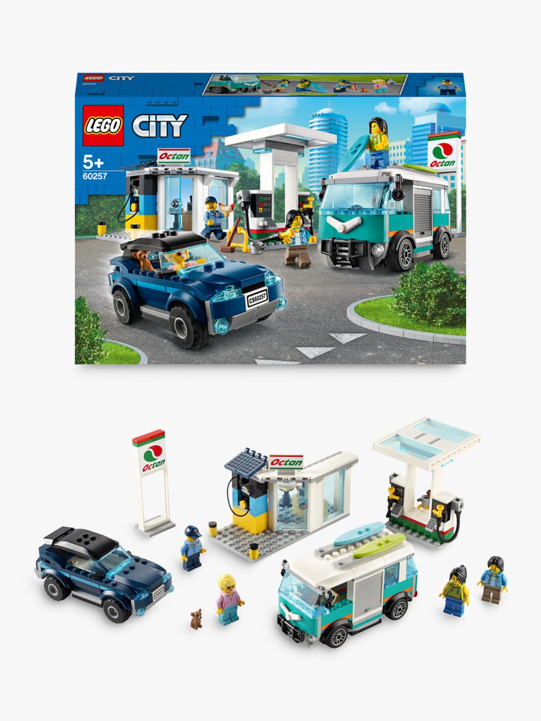 LEGO City 60257 Turbo Wheels Service Station Building Set New Kids Toy Gift 5+ 