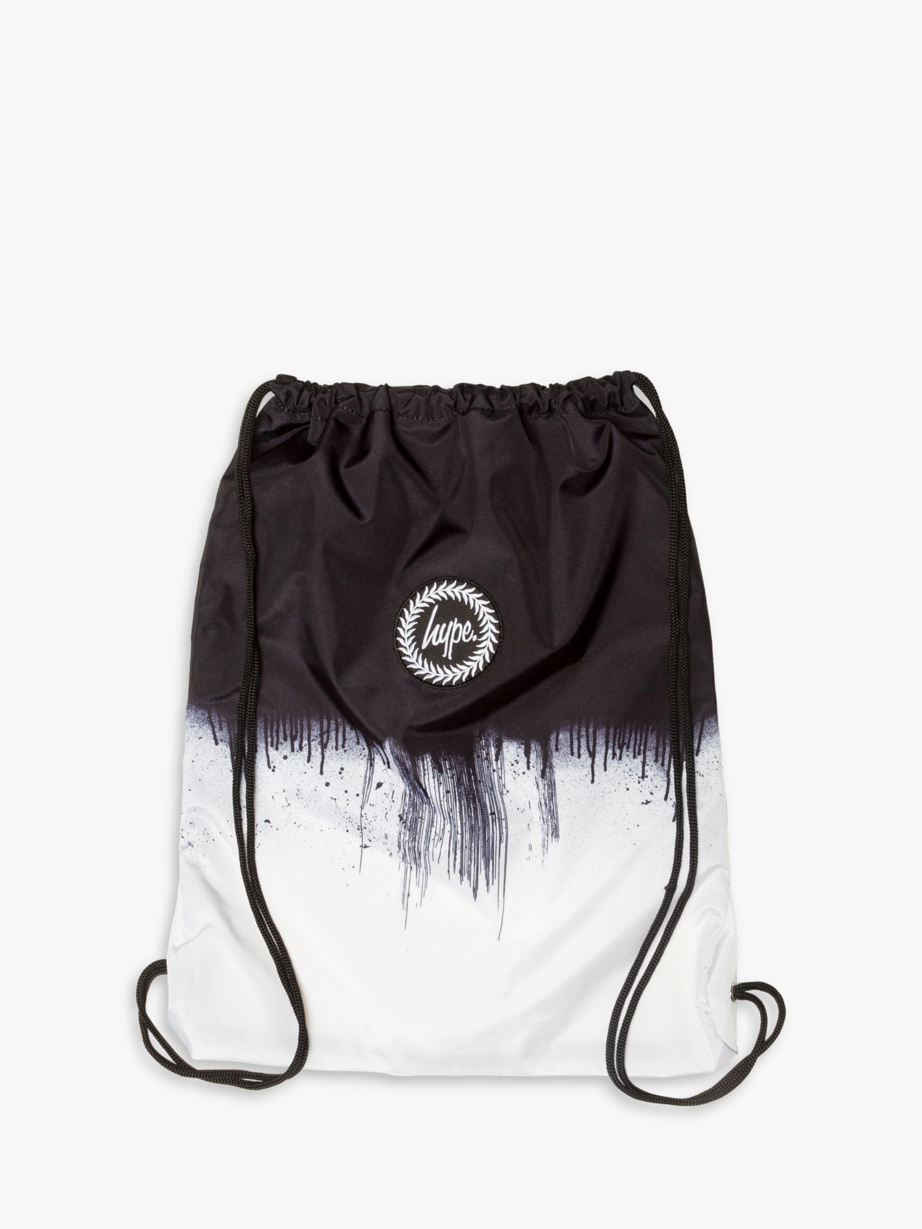 white drawstring backpack