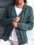 King Cole Chunky Tweed Women's Cardigan Knitting Pattern, 5012