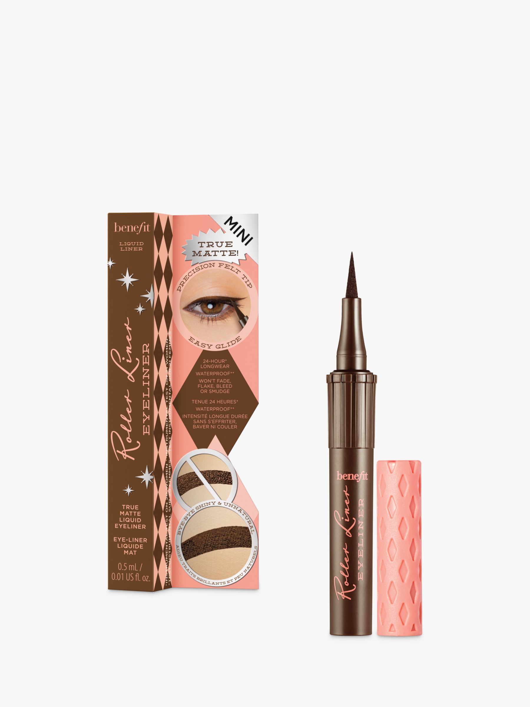 Benefit Roller Liner Eyeliner True Matte Liquid Eyeliner Travel Sized Mini At John Lewis 