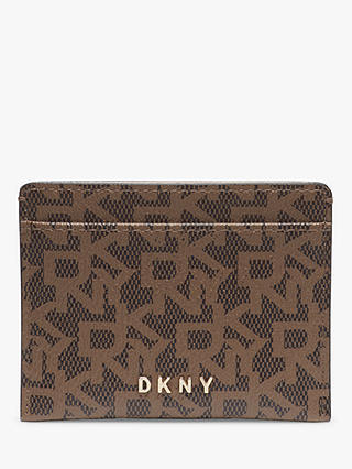 DKNY Bryant Logo Leather Card Holder
