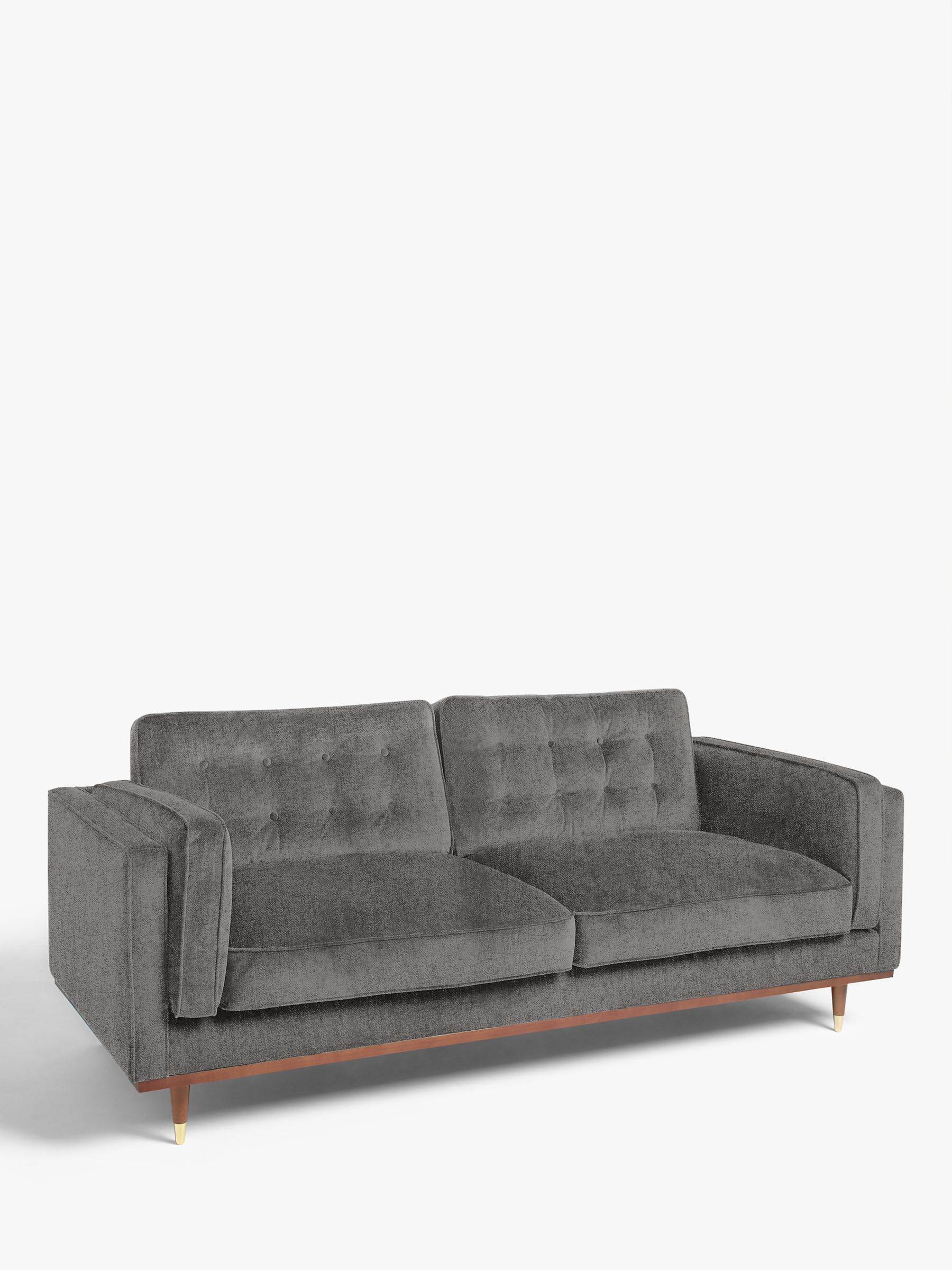Lyon Range, John Lewis + Swoon Lyon Large 3 Seater Sofa, Charcoal Cotton