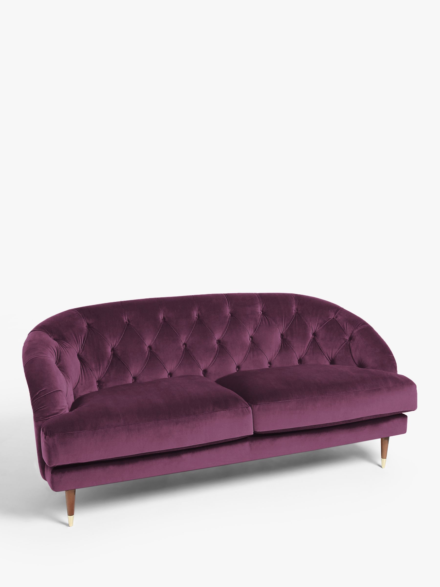 Radley Range, John Lewis + Swoon Radley Medium 2 Seater Sofa, Damson Purple Velvet