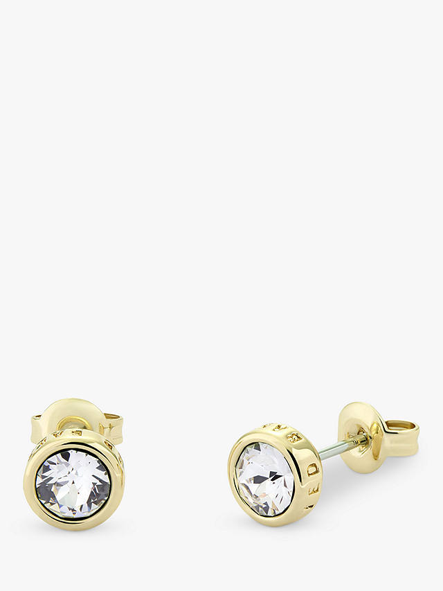 Ted Baker Sinaa Crystal Round Stud Earrings, Gold