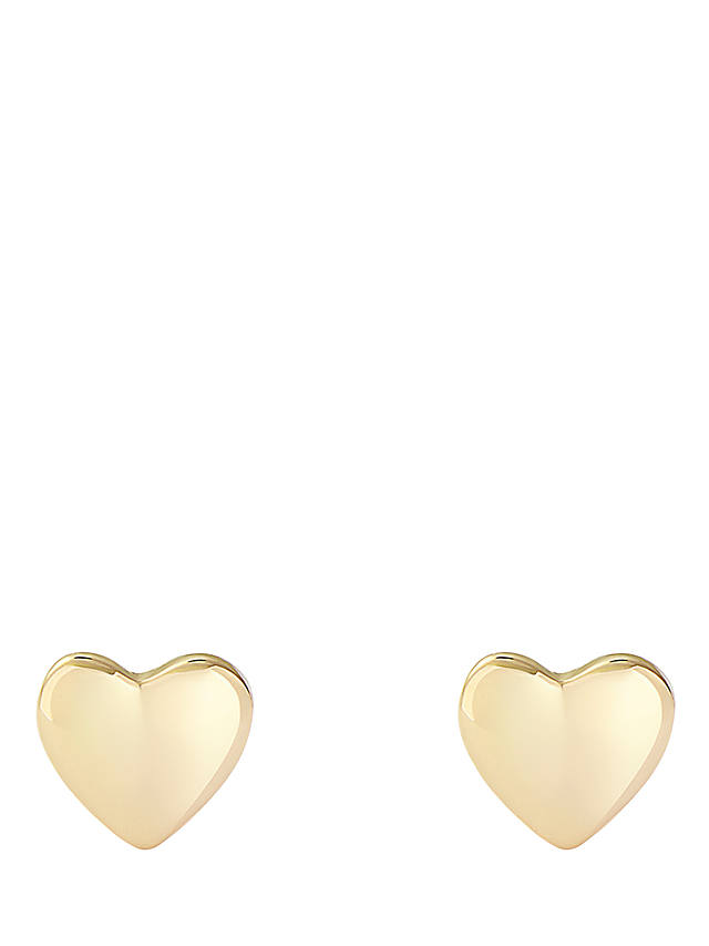 Ted Baker Harly Engraved Heart Stud Earrings, Gold