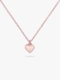 Ted Baker Tiny Heart Pendant Necklace, Rose Gold