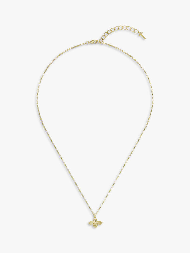Ted Baker Bellema Bumble Bee Pendant Necklace, Gold at John Lewis ...