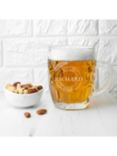 Treat Republic Personalised Emblem Dimpled Beer Glass, 568ml