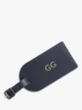 Treat Republic Personalised Leather Luggage Tag, Navy