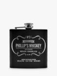 Treat Republic Personalised Vintage Whiskey Hip Flask, 170ml